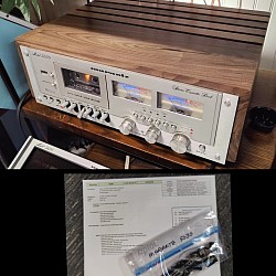 Marantz 5030 (shown with optional solid walnut cover) & service / data sheets, etc