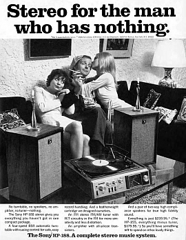 '70's ad for Sony HP-188