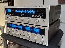 Marantz 2440 (bottom)  Marantz 2220B (top) as setup for demo purposes
