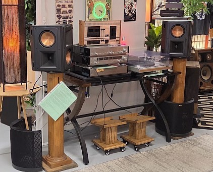 Complete Tandberg stereo system with Klipsch speakers